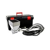 Set SM01 umfasst Putzwerfer mit Kelch, austauschbare Plättchen mit Öffnungen, Düsen, Stöpsel, Schlauch 10m mit Schnellanschlüssen, komfortable Kiste für Aufbewahrung und Transport