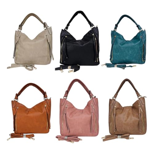 Bolsa Feminina em Couro PU Grande de Ombro para Mulheres, Luxuosa e Versátil, Espaçosa e Estilosa, I