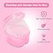 Dental Orthodontic Retainer Container Cleaning Case,Denture Bath Box Case Cup Holder, Mouthguard Storage Soaking Case - Pink