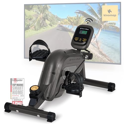 SportPlus Beintrainer für zuhause & Büro, Mini-Heimtrainer mit Magnet-Bremse & 8...