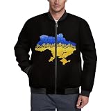Ukraine Flag Men's Jacket Coat Comfortable Simple Casual Jacket Spring Autumn Top 2XL