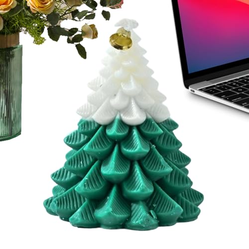 Ylnailky La Vela Navideña | Decoración Con Forma De Árbol De Navidad | Velas Aromáticas Para El Hogar - para la Navidad el Halloween las Fiestas los Cumpleaños las Vacaciones Bodas el