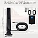 Aohcae Wavetune Tv Antenna, 4k Ultra-Clear Wave Tune Tv Antenna, Wave Tune für Tv mit Scanner, Digital Tv Antenne Indoor mit Verstärker Signal Booster, Plug Play für Home Viewing