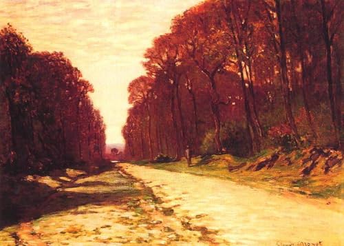 Peinture à l'huile Claude Monet paysage de forêt art mural célèbre authentique