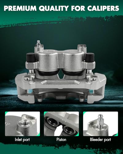 Image of SCITOO 18B4828 Front Right Disc Brake Caliper Assembly w /Bracket for Ford for Expedition 2003-2006,for Lincoln for Navigator 2003-2006