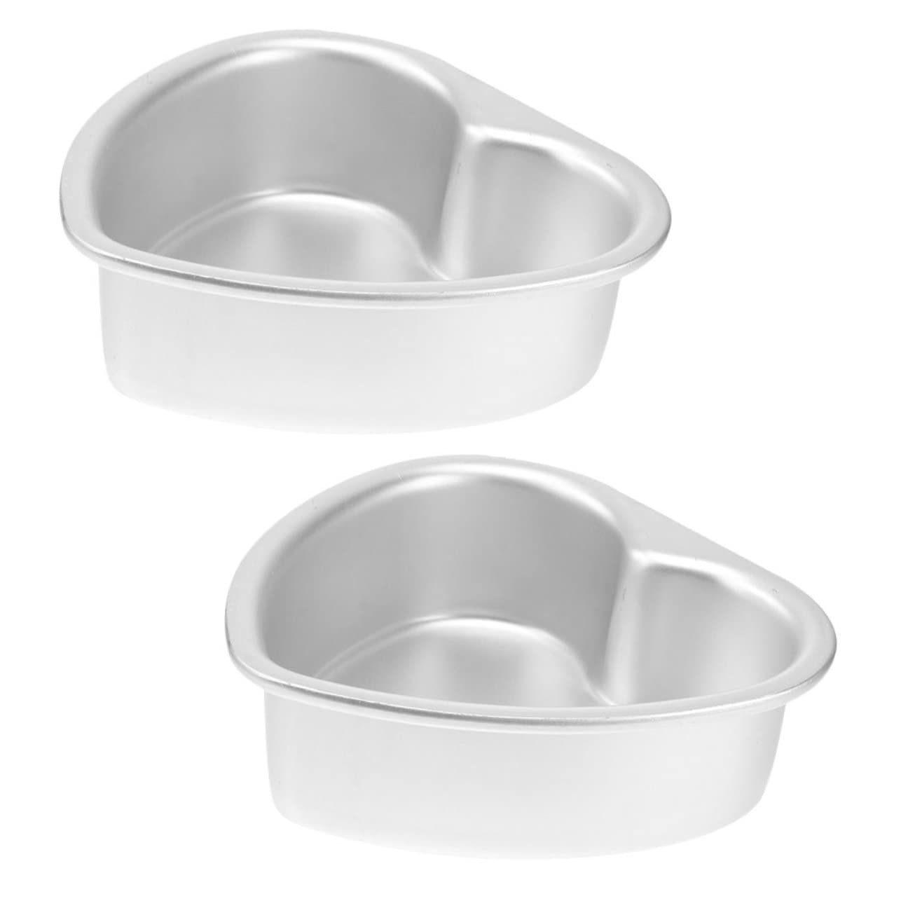 MAGICLULU 8pièces Moules à Gâteau Métal Forme De Cœur Pour Pâtisserie Moules Antiadhésifs Pour Gâteaux Miniatures Et Boulangerie