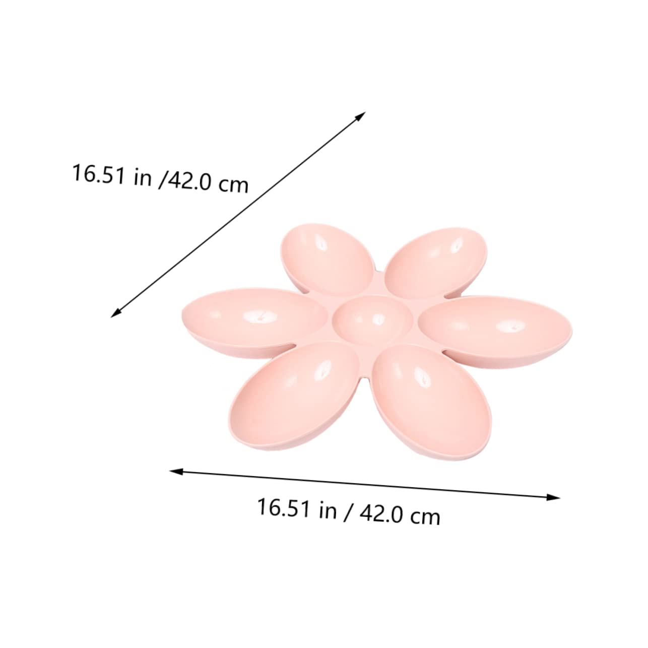 GALPADA 1Pc Flower Shaped Pet Feeding Bowl Pink Petal Design Water Feeder for Dogs Cats Lightweight and Durable for Healthy Eating for Travel and Everyday Use