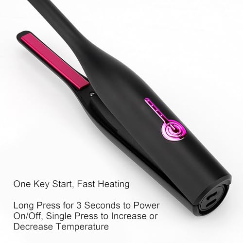 Plancha portátil inalámbrica para cabello corto 2 en 1 miniatura 5