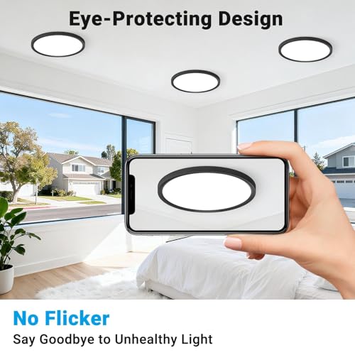 Fairdeer 4 Pack 7Inch LED Flush Mount Ceiling Light 5 Color Temperatures by Fairdeer - Used condition - Image 5