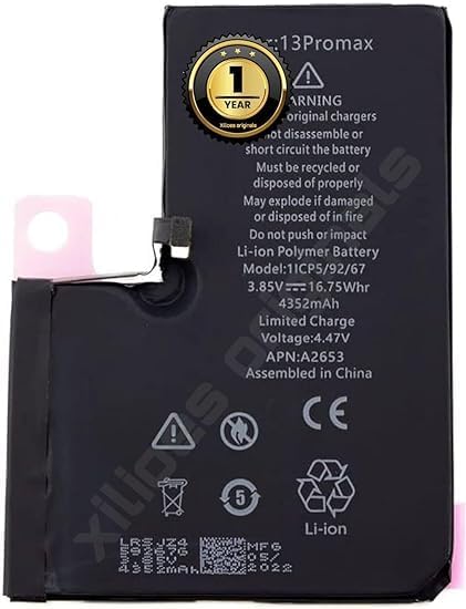 Image of Battery for iPhone 13 Pro Max A2643 A2484 A2641 A2644 A2645 Battery with 1 Year Warranty**** (Y111)