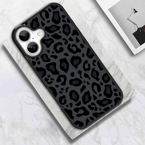 Image of KANGHAR Case Compatible with iPhone 17,Black Leopard Design | Tire Texture Non-Slip +Shockproof Rugged TPU Protective Case for iPhone 17 6.3 Inch