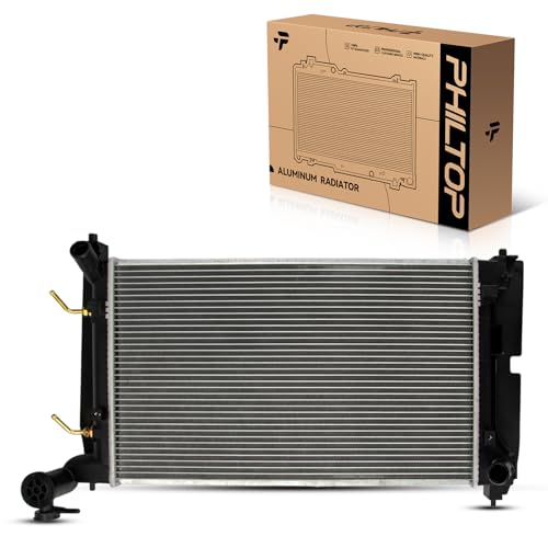 Image of PHILTOP Core Radiator Compatible with 2003-2008 Corolla, 2003-2008 Matrix, 2003-2008 Vibe Transmission Oil Cooler Included