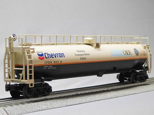 M.T.H. Electric Trains MTH RAILKING BNSF 33K Gallon Tank CAR 911 O Gauge Chevron 30-73632