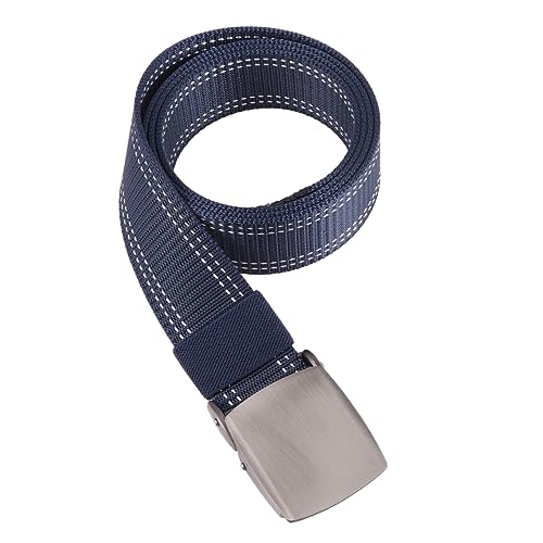 VALICLUD 1pc Adjustable Canvas Waist Belt for Outdoor Training Lightweight Plastic Buckle Dark Color for Men and Women and Breathable Design