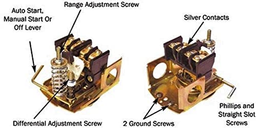 Merrill Mfg Mpsm43050 Well Tank, Air-Pump Pressure Switch, Nema 1, 30-50 Pressure Setting, Low Pressure Cut-Off Switch #TOP5