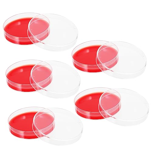 SOLUSTRE 10piezas Placas De Agar Estériles De Para Biológico De Para Laboratorio Placas Petri