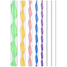SUPVOX 8pcs Dotting Rods Acrylic Twist Sticks Wax Pencil Manicure Nail Art Tool