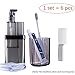 Produktbild Amybest Reisezahnputzbecher, 6-in-1-Set mit Multifunktions-Toilettenartikeln Tragbarer, handlicher Reisezahnpastahalter-Organizer für Geschäfts- und Urlaubsreisen (Grau)