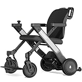 Paiseec W3 Electric Wheelchair for Adults, Lightweight Foldable Motorized Power Wheelchair, Safe Design for Seniors, Push-Assist, Works as Rollator, 16 Miles Range, Airline Approved