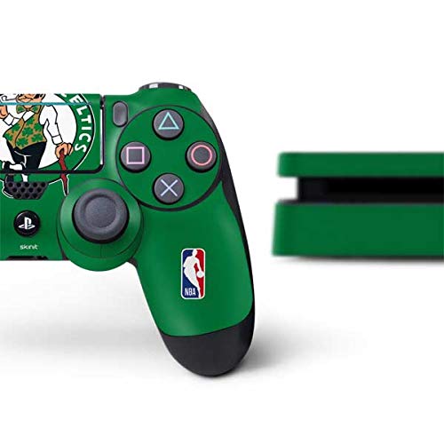 Skinit Decal Gaming Skin Compatible with PS4 Slim Bundle - Officially Licensed NBA Boston Celtics Large Logo Design