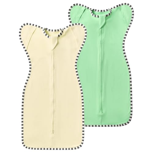 Image of Baby Transition Swaddle 2-Pack, Newborn Sleep Sack, Arms Up Design (Arms In/Out), Infant Swaddle for Boys Girls