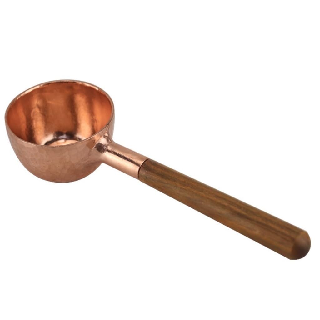 łyżka Łyżeczka do kawy ilościowa łyżka do kawy w proszku herbata mleczna miarka do kawy 10g produkty kuchenne miarka miedziana łyżeczki do mieszania (Color : One Color, Size : 3pcs)