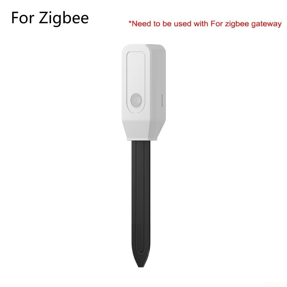Capteur d'humidité et de température du sol Tuya pour Zigbee - Humidimètre intelligent pour plantes de jardin avec contrôle par application, blanc (nouveau modèle ZigBees)