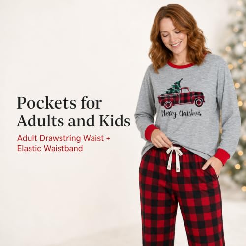Image of Yaffi Matching Family Pajamas Sets Christmas PJ's Sleepwear for Kids & Adult