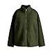 risfzuwb Jacket for Baby Wearing, Maternity Clothes for Fall, Women Fleece Zip Up 2 in 1 Baby Wearing Jacket Maternity Winter Coat Thicken Wearing Outerwear Green