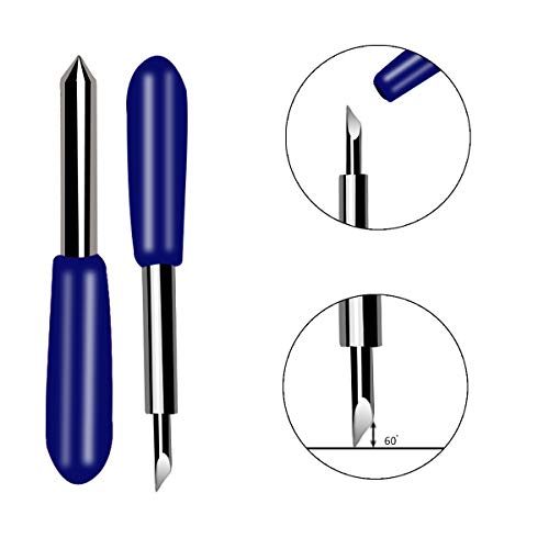 Image of 30 Pcs Replacement Blades for Cricut Explore Air 2 - 60 Degree Cutting Plotter Blades (Blue)