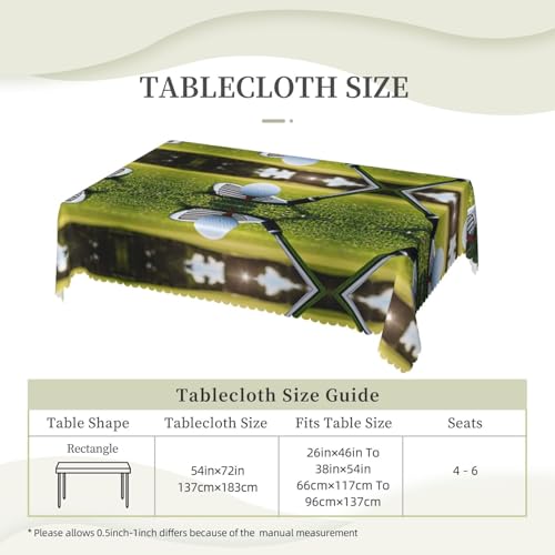 Nappe imperméable golf rectangulaire pour protéger votre table des taches - 6