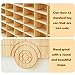 Wasaiggon Wood Toy Car Display Rack, Holds 42 Diecast Cars Model Car Display Case 1/64 Scale Toy Cars Organizer Freestanding or Wall-Mounted Toy Car Storage Cabinet
