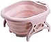 Produktbild LIBOYUJU Folding Footbath Eimer Kunststoff Fussbad Fussbad Haushalt Footbath tragbares Kalb Isolierung Massage Fussbad,Rosa