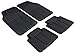 Produktbild WALSER Universal Auto-Gummimatten-Set Spartakus, Automatten 4-teilig zuschneidbar, Universal Antirutschmatten-Auto, PKW-Fußraummatten schwarz