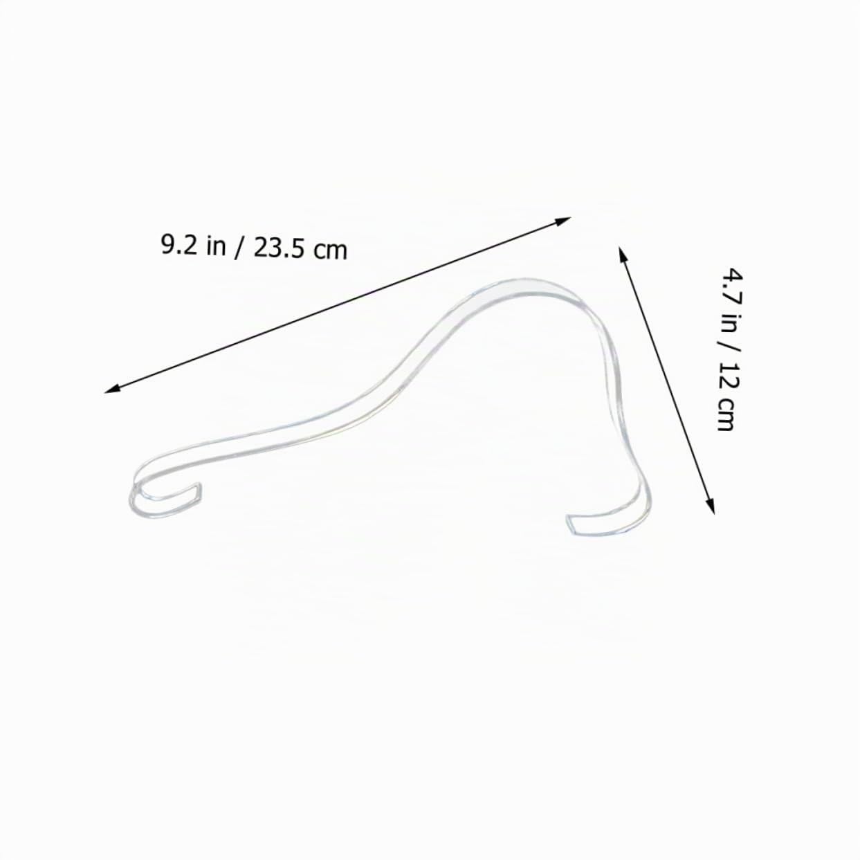 USHOBE 10Pcs Acrilico Trasparente Sandalo Scarpe Espositore Inserti Supporto Vassoio Scarpe Espositore Sandali Trasparenti Scarpiera Trasparente Espositore Scarpe Espositore Scarpa