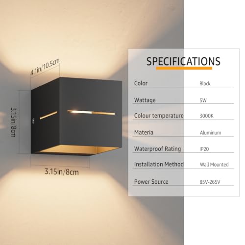 Aplique pared interior Klighten de diseño moderno 2 unidades con bombillas G9 3000K 3