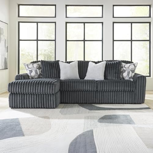 Image of Signature Design by Ashley Midnight Madness 2-Piece Sectional Sofa, Gray