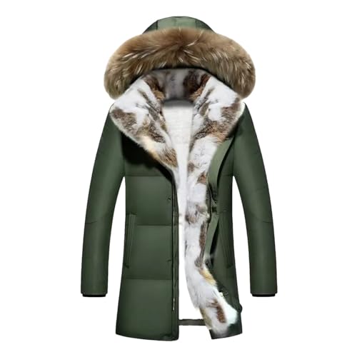 Veste d'hiver hommes parka matelassée grand froid manteau chaud coupe-vent