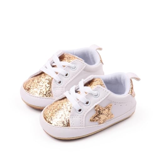 Unsex Baby Shoes Boys Girls Infant Sneakers Non-Slip Soft Rubber Sole Toddler Crib First Walker Lightweight Shoes