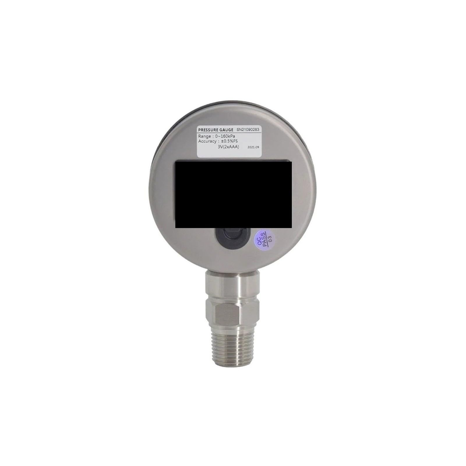 Manómetro DR3710 0-600 Bar 0,2 Medidor de presión