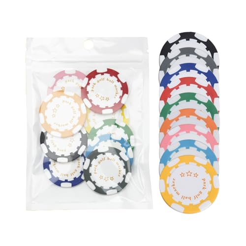 Marqueurs de balle de golf lot de 9 accessoires de sport amusants homme femme