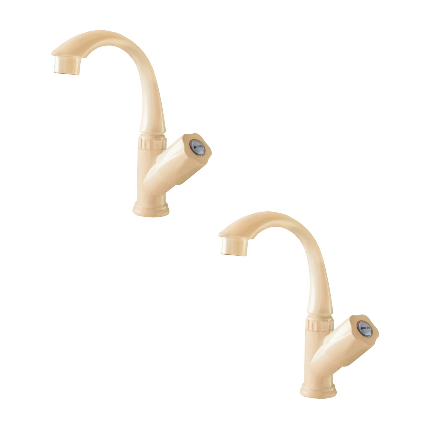 Prayag Grand Swan Neck Pillar Cock with Flexible Round Swivel Spout Table Mount Brass Faucet/Tap for Bathrooms Washbasins & Kitchen Sinks (Pack of 2) (B0BBBXTGMV) Amazon Price History, Amazon Price Tracker