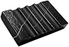 WeDoDecor Portajabón de Mármol Negro Mate Real para Lavabo y Ducha, Bandeja de Piedra Pequeña, Sostenedor Único para Jabón en Barra con Drenaje | Antideslizante, Accesorios de Lujo para Baño 2