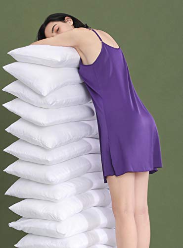 Femofit Satin Nightgowns For Women Nightgown Sexy Chemise Silk Nightie Nightie Cami Lounger Dress Full Slip Pack Of 2 (Black+Plum, S) #TOP3