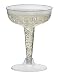 Toasted Drinkware Hard Plastic Clear Two Piece 4 oz Champagne Glasses (120 units)
