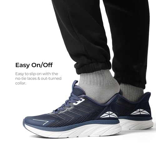 Image of ALLSWIFIT Mens Slip On Walking Shoes Running Sneakers | Comfortable, Tennis, Breathable, Non Slip, Cushion, Lightweight, Athletic, Gym, Workout, Cross Training, Fashion