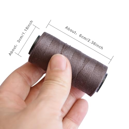 Image of Hair Extensions Tool Kit: 200 Pcs Silicone Lined Micro Links Beads, 1 Three Hole Hair Pliers, 1 Roll Sewing Thread, 1 Loop Needle Threader, 1 Pulling Hook Needle, 8 Sewing Needles (Brown)