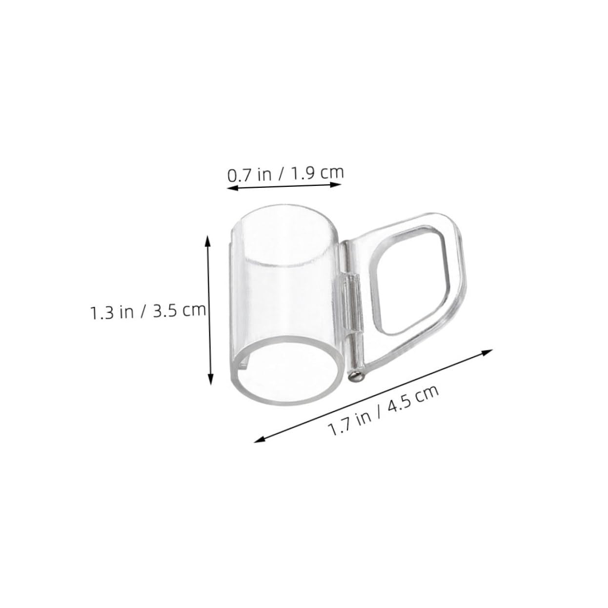 KONTONTY 10pcs Plastic Blinds Clips Roller Shade Lifting Grips for Easy Installation Durable Curtain Fixing Device Enhance Home Decor with Transparent Design