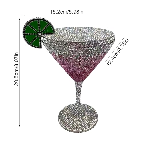 Sac de soirée gobelet strass parfait pour les fêtes et danses