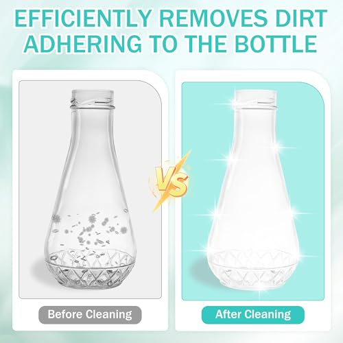 MICHIHOMIE 2 Stück Flaschenbürste Kompatibel mit Sodastream Glasflaschen und Kunststoffflaschen, 32cm Reinigungsbürste für Glaskaraffe Sodaflaschen Babyflaschen Trinkflaschen, Reinigt Kraftvoll